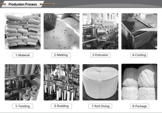 Amarrando a linha de amarração de nylon corda trançada do iate da costa da espia 8 de 48mmx220m 7