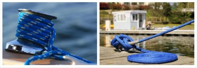 1/2 ′′ X 15 ′′ Linhas de Dock Marinha Linha de Dock de Nylon Duplo Trenzado com 12 ′′ Eyelet 1