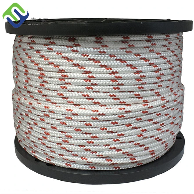 Cordel de nylon de dupla trança de cores múltiplas 1/4" - 1" Cordel de amarre de barco Cordel de iate de vela 4