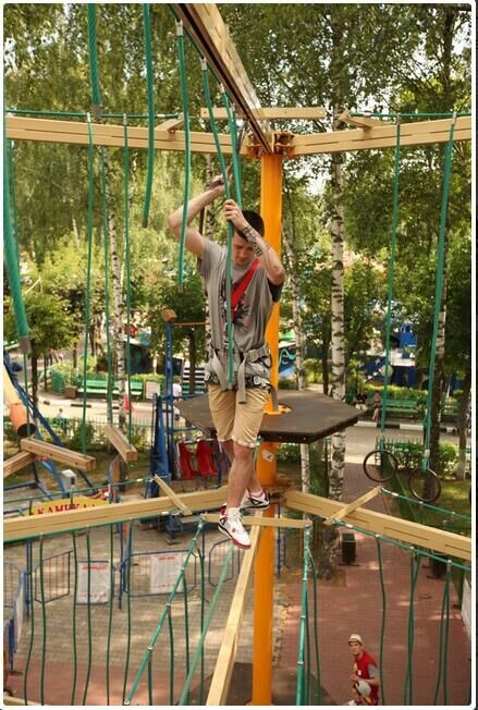 Corda para parque de diversões com 6 fios de PET ou PP de 16 mm para redes de escalada 11