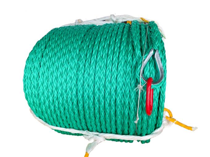 8 Fios Trilhados 1000m comprimento corda de combinação de PP com fio de aço para o mar profundo 3