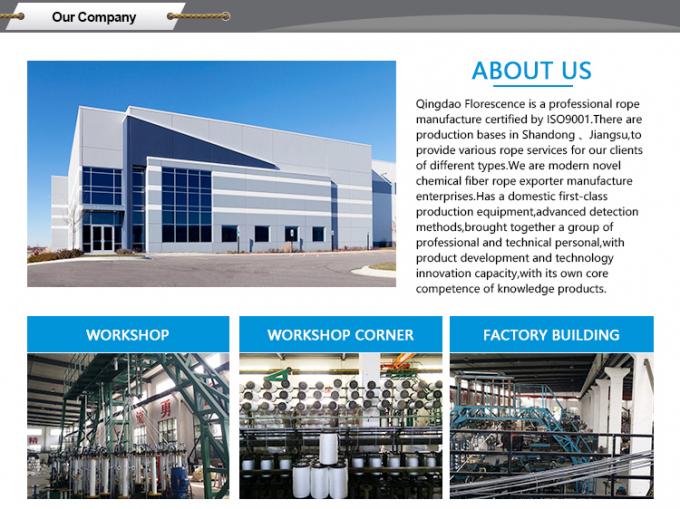 Cordel de nylon de cor branca de 32 mm de diâmetro 3 fios de corda marinha de nylon 5