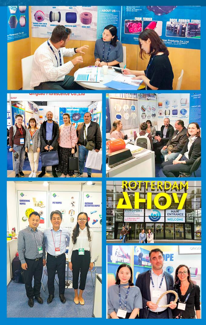 Fios de fixação de 8 fios de polipropileno de alta resistência de PP branco de 64 mm para cordas marítimas 16