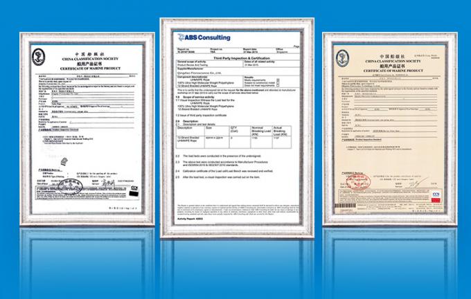 Fios de fixação de 8 fios de polipropileno de alta resistência de PP branco de 64 mm para cordas marítimas 17