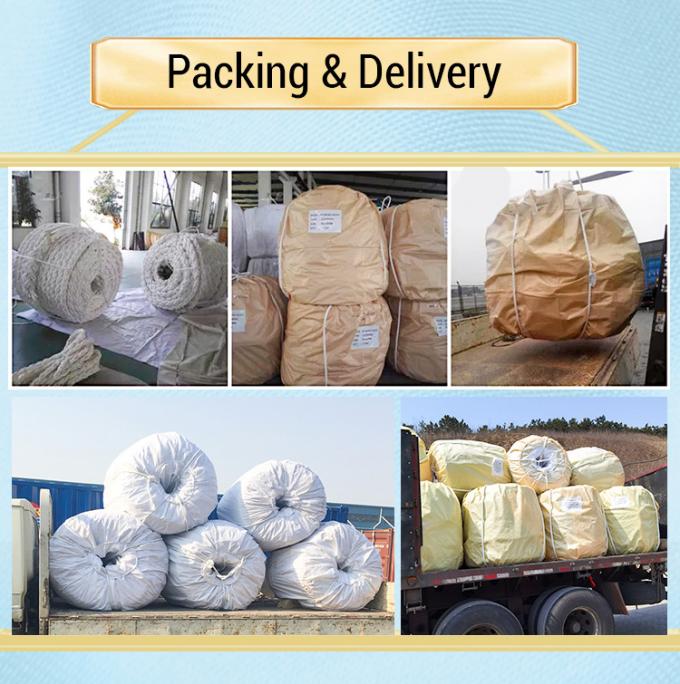 Alta resistência de 12 fios trançados UHMWPE Fibra sintética de fio de corda de 48 mm de diâmetro para reboque de navios marítimos Mooring Steel Hinge Bag 7