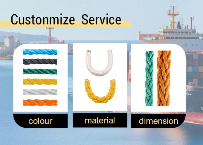 Alta resistência de 12 fios trançados UHMWPE Fibra sintética de fio de corda de 48 mm de diâmetro para reboque de navios marítimos Mooring Steel Hinge Bag 4