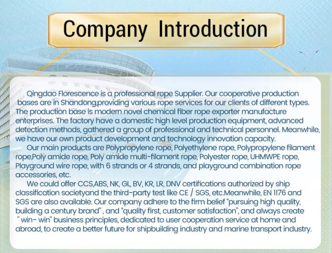 Alta resistência de 12 fios trançados UHMWPE Fibra sintética de fio de corda de 48 mm de diâmetro para reboque de navios marítimos Mooring Steel Hinge Bag 8