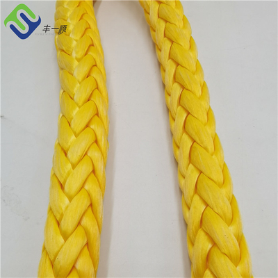 Cordas UHMWPE de 12 fios de alta tração com uma única trança 30 mm