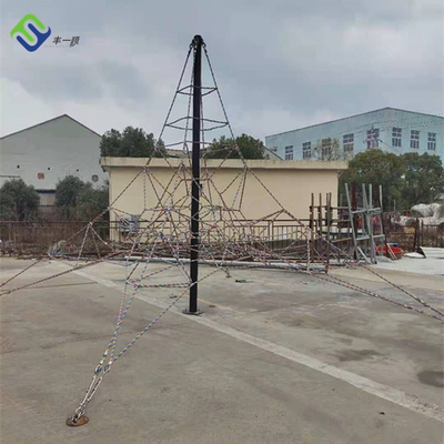 rede de escalada personalizada 8*8*6m da pirâmide do campo de jogos do tamanho para crianças