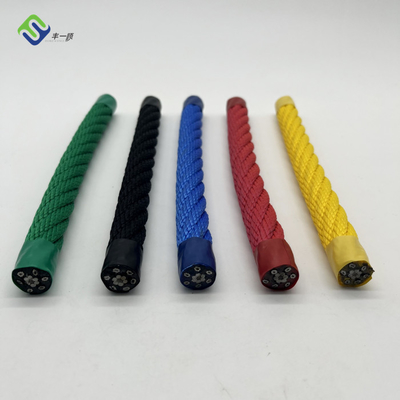 Corda colorida da combinação do campo de jogos do poliéster 16mm para a rede de escalada
