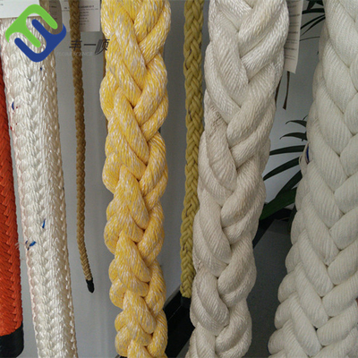Vista a tenacidade alta Marine Braided Poly Rope da corda do poliéster da costa da resistência 8