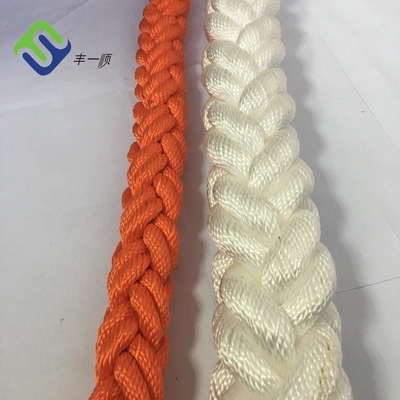 A costa 8 trançou o poliéster Marine Rope 28mm-160mm personalizados