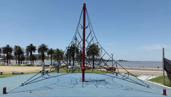 Rede de escalada da corda exterior comercial do campo de jogos com projeto personalizado