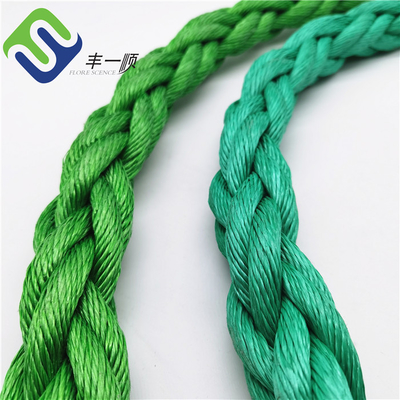 Corda quadrada 26mm da combinação da costa misturada amarela da cor verde 8 48mm para o fuzileiro naval