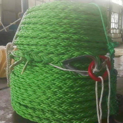O quadrado do uso das águas profundas trançou a corda de fio da combinação de 8 PP da costa com núcleo