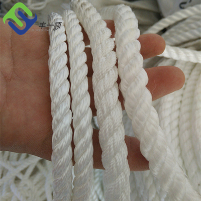 20mm/24mm 220m 3 fios de nylon corda torcida com cor branca