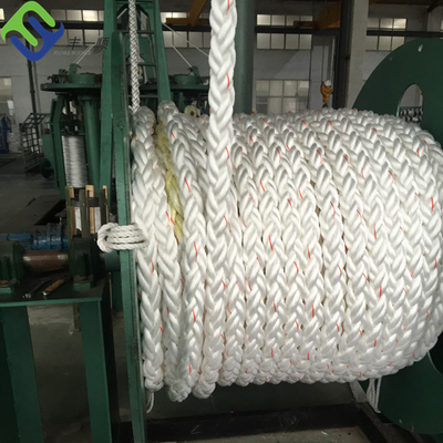 Marine Hawser Line 8 Strand Polyester Rope 48mmx220m Com 1,8m de Olho em Espessura