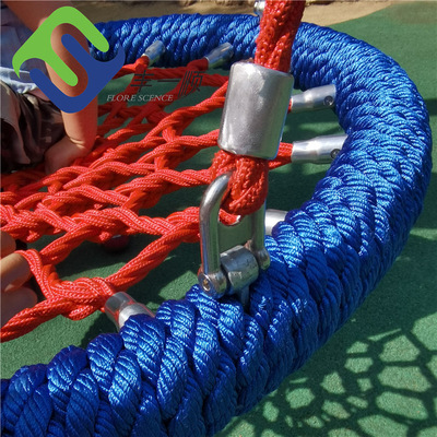 Baloiço de Ninho de Pássaro de 100 cm Vermelho Azul para Playground