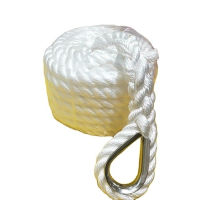16mmx220m corda torcida de nylon de 3 costas para Marine Usage