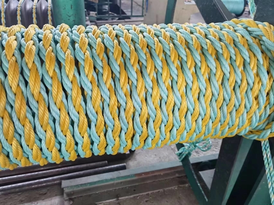 Corda quadrada 26mm da combinação da costa misturada amarela da cor verde 8 48mm para o fuzileiro naval