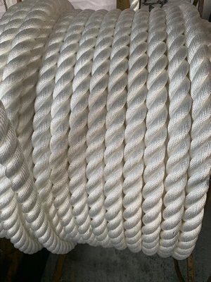 Corda de amarre marinha torcida de 3 fios de nylon de 16 mm com certificado CCS