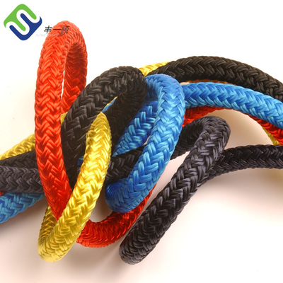 Multicolor 1/4" - 1" Corda de nylon dobrado duplo Corda de vela Corda de amarração de barco