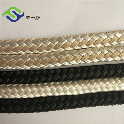 Multicolor 1/4" - 1" Corda de nylon dobrado duplo Corda de vela Corda de amarração de barco