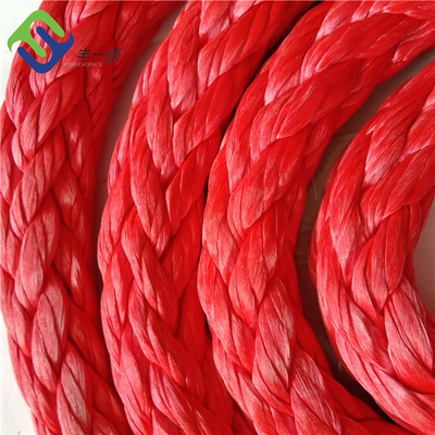 12 costas de grande resistência UHMWPE trançadas amarrando a corda 36mm