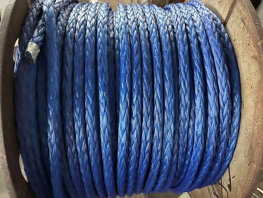 12 costas de grande resistência UHMWPE trançadas amarrando a corda 36mm