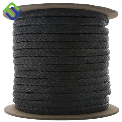 Corda UHMWPE sintético Tow Rope da costa UHMWPE do barco 12 18mm para o fuzileiro naval