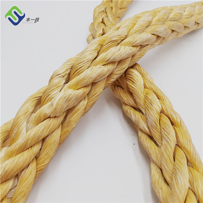 Corda UHMWPE sintético Tow Rope da costa UHMWPE do barco 12 18mm para o fuzileiro naval