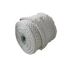 Fios de fibra de poliéster branco de 60 mm x 100 m, de 8 fios, para amarre de navios