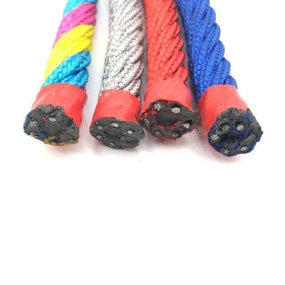 Corda para parque de diversões com 6 fios de PET ou PP de 16 mm para redes de escalada