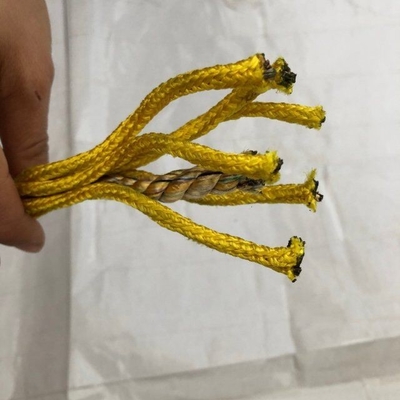 Corda para parque de diversões com 6 fios de PET ou PP de 16 mm para redes de escalada