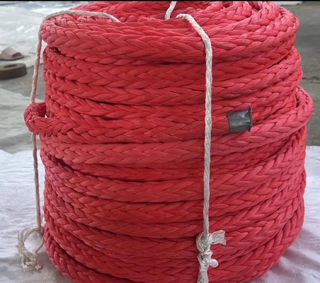 Alta carga de trabalho flutuante 40mm 44mm 48mm 12 cordas de amarre UHMWPE trançado HMPE corda de reboque