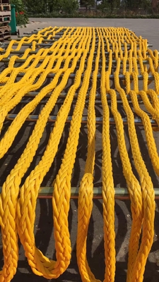 Cor Vermelha 24mmx220m 12 Filamentos UHMWPE HMPE Corda de Amarração em Espessura para Navios
