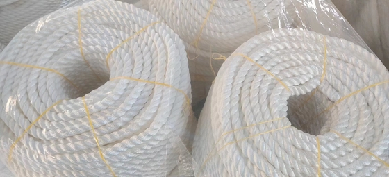 3 cordas de nylon torcido de cadeia Branca Cor Cor Macia para uso marinho
