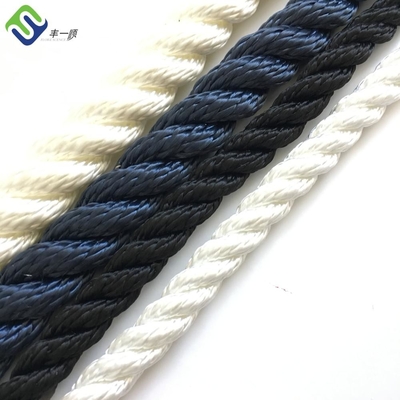 Alta Tensibilidade 3 Filamentos Torcido 4mm-60mm Nylon Navio Mooring Corda Poliamida Barco de vela