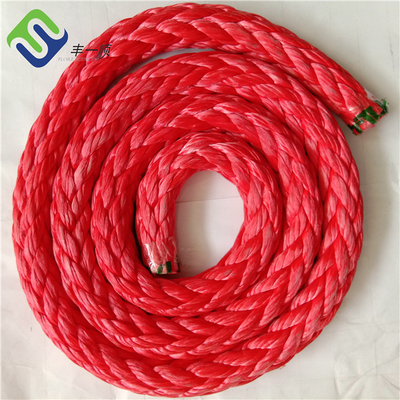 Cordas UHMWPE de 12 fios de alta tração com uma única trança 30 mm