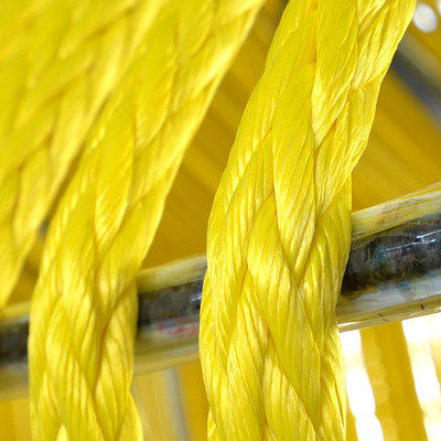 Corda de guincho sintético de alta qualidade de 12 fios Corda sintética Uhmwpe para barco