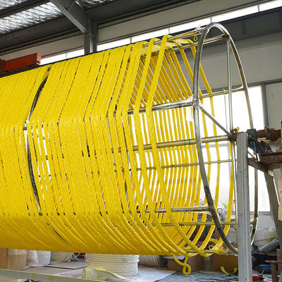 Água flutuante de corda marítima UHMWPE de 42 mm de alta resistência para atração offshore
