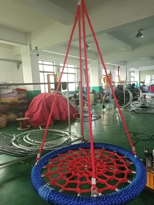 Cinza Verde Cor Mista 100cm diâmetro 12cm anel Parque de Jogos Swing Rede Com Alta Capacidade de Carregamento