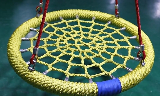 Cinza Verde Cor Mista 100cm diâmetro 12cm anel Parque de Jogos Swing Rede Com Alta Capacidade de Carregamento