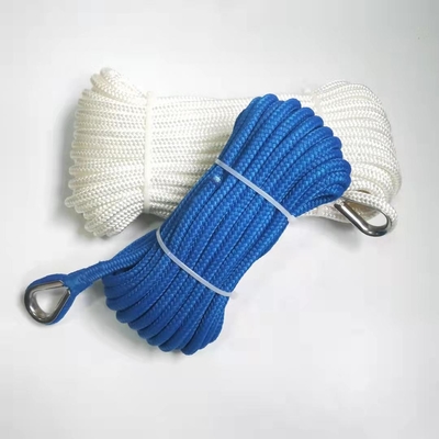 Corda de poliamida de nylon de 10 mm dobrado duplo para barco marinho