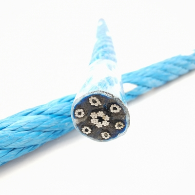 6 Filamentos de 18 mm x 500 m de cordas de fios de combinação de PP PE para navios de pesca