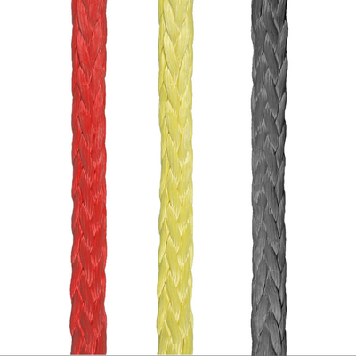 Alta resistência de 12 fios trançados UHMWPE Fibra sintética de fio de corda de 48 mm de diâmetro para reboque de navios marítimos Mooring Steel Hinge Bag