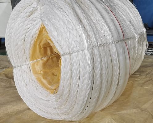 Cabo de 12 fios de UHMWPE com absorção de água insignificante, baixa fluência e à prova d'água para uso marítimo e industrial