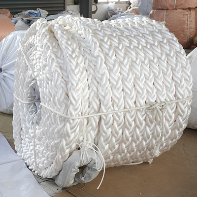 Alta resistência 48mm-96mm 8 Filamentos de Polipropileno Pp Danline Mooring Ship Towing Rope