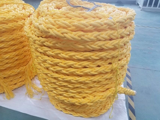 Alta resistência 48mm-96mm 8 Filamentos de Polipropileno Pp Danline Mooring Ship Towing Rope