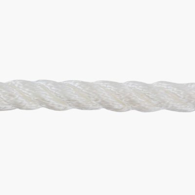 Alta resistência 3 filamentos torcido 4mm-60mm Nylon Fiber Sailing Rope Polyamide Rope Nylon Marine Mooring Rope